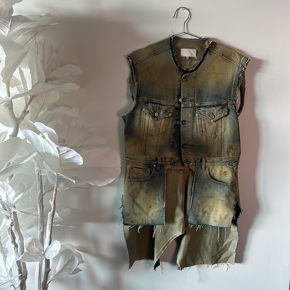 Maison Margiela runway collection denim vest